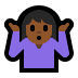 🤷🏾‍♀️ woman shrugging: medium-dark skin tone display on Windows